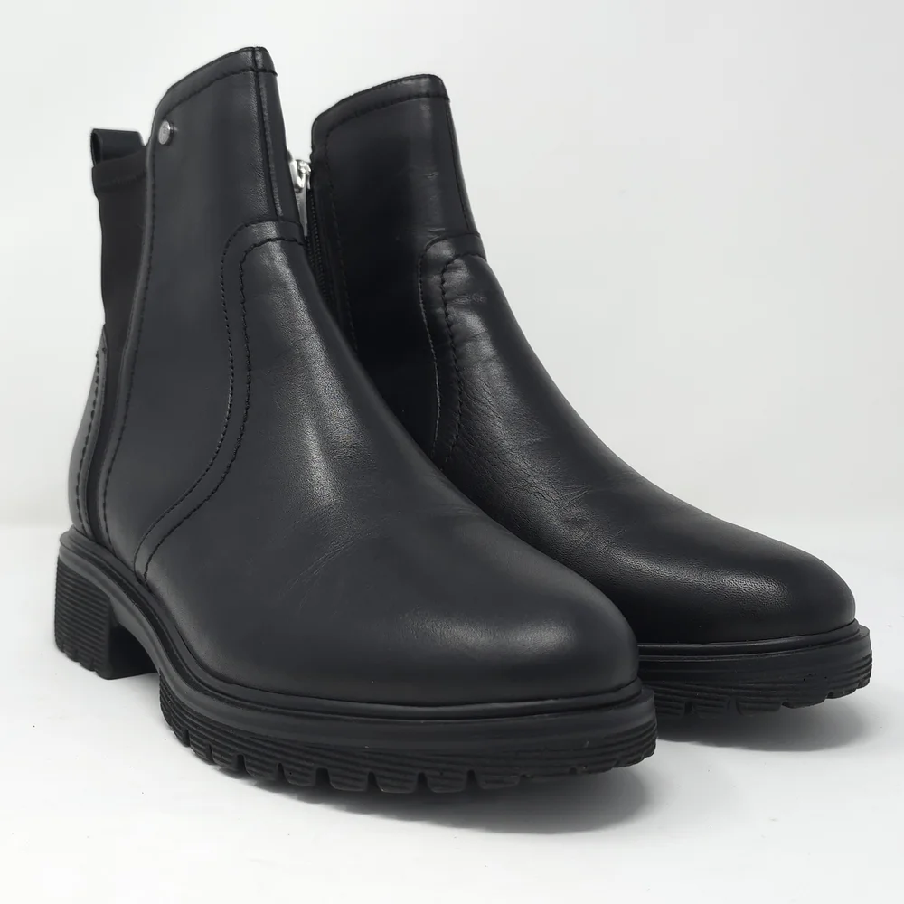 Rockport Black Leather Ankle Booties with Side Zip 9.5M - Picture 2 of 14